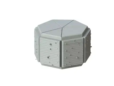 Sci Fi Object No 3385 Low Poly Low-poly 3D model