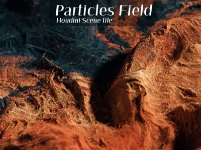 Particles Field Houdini Scene 3D model