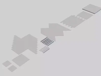 Floors pack - Modular Archviz Floors 3D model