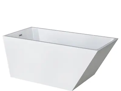 Hannah rectangular bath tub 3D model