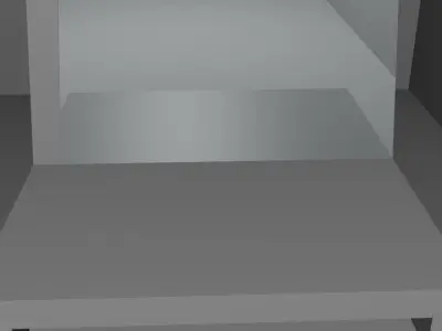 Mirror chair with light shining Free 3D model