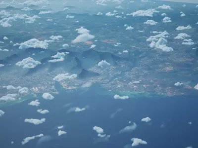 Port Louis Mauritius City Landscape 3D Model 3D model