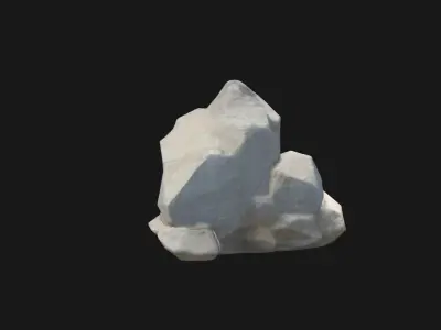 Stylized Fantasy Rock Sculpted Game Environment Asset Low-poly 3D model