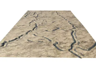 Abandoned WW1 battlefield 3D model