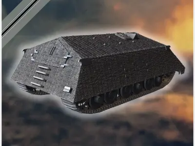VK 4501  RammTiger  assault tank - Germany Eastern Western Front 3D print model