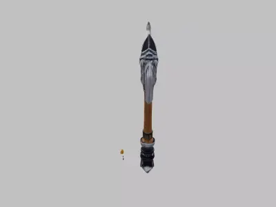 fancy axe2 Free low-poly 3D model