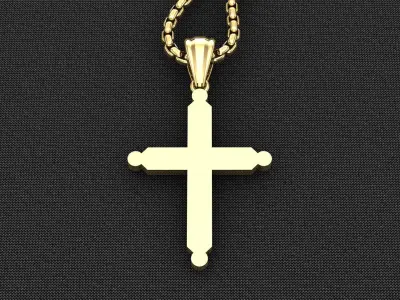 Cross Light Gold 3CP047 3DM STL 3D model