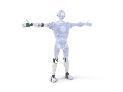 Friendly Robot Character model pack Low-poly 3D model