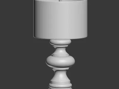 ABLE LAMP JASMINE GLASS POTTERYBARN  3D model