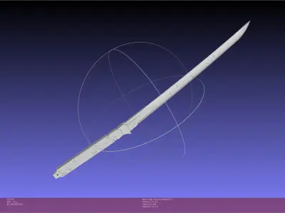 Metal Gear Rising Raiden High Frequency Blade Rework Assembly 3D print model