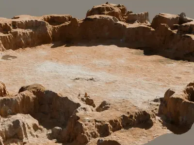 Landscape 3D model 16K 3D model