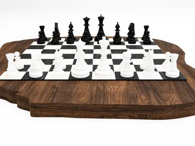 Chess Board Design 3D model