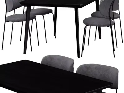 table chair for ktchen 3D model