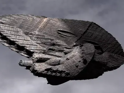 Aztec Ancient Ship Kit bash  3D model