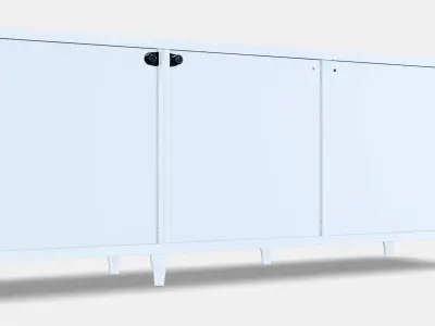 BESTA Storage combination with doors 40 3D model