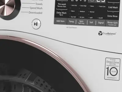 LG washing machine WM4000HWA 3D model