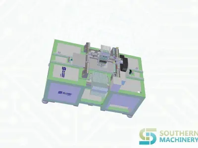How to make LED lighting chip mounter in Smart EMS factory 3D model