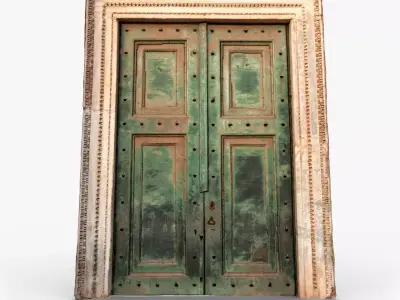 Roman Bronze Palace Door Low-poly 3D model