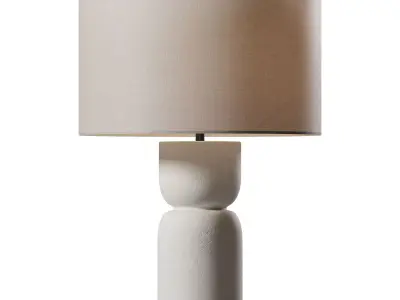 Totem Ceramic Table Lamp 3D model