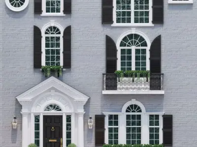 3D model Windows and doors in the style of modern classics 3 3D model