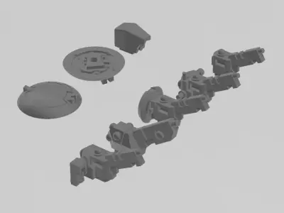 SPACE COMMUNIST SUPPORT SYSTEM BUNDLE 3D print model