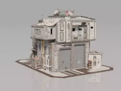 Neighborhood house Building 4 3D model