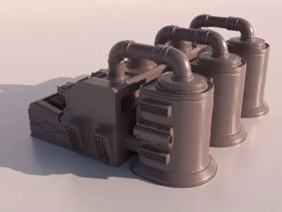 SCI-FI STORAGE TANK for 3Dprint 3D print model
