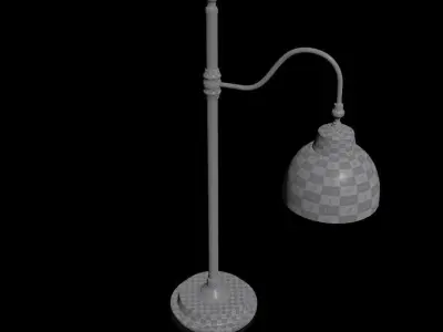 Angled Desk Lamp 3D model