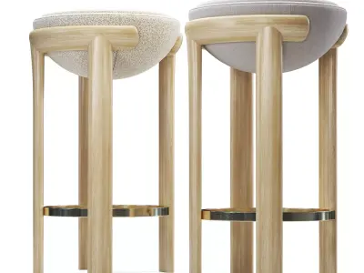 Toupis Bar Stool 3D model
