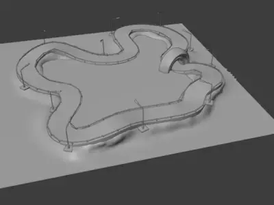 Lake Track Free 3D model