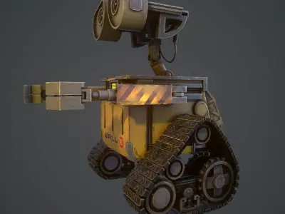 WALL-E wall - e robot Low-poly 3D model