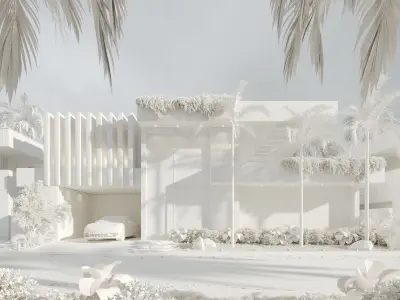 Exterior Villa 3D model shop