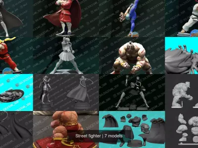 Street fighter 3D Model Pack