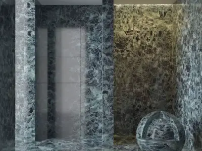 Marble wall 121 3D model