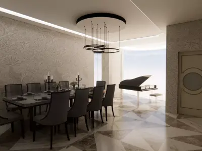 Modern villa 3D model