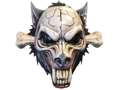 Mask sinister pack Low-poly 3D model