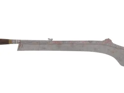 Ram dao Low-poly 3D model