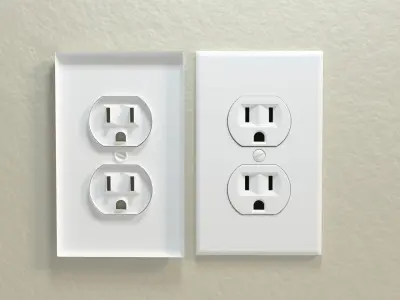 American Electrical Outlet  Free 3D model