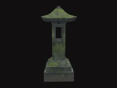 Medieval Torch V04 Low-poly 3D model