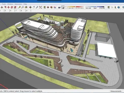 Sketchup Shopping Center A5 3D model
