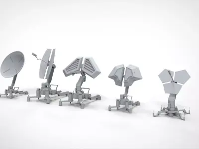 Sci fi antenna 5 3D model