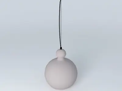 cb2 smoke glass pendant light Free 3D model