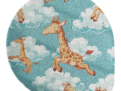 Kids Carpet Set 21 3D model