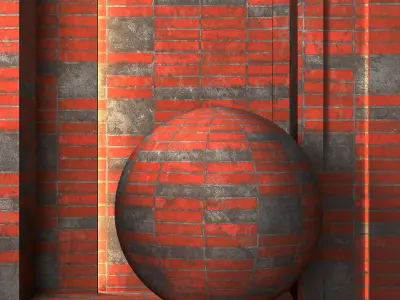 4K Vintage Brick Wall Textures  - 5 Patterns - PBR Aged Brick Texture