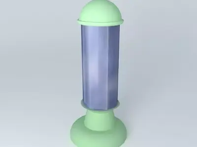 Large art deco architectural lantern Free 3D model