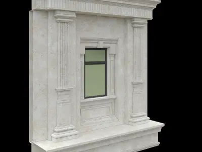 Classic Architecture Window 4 3D model