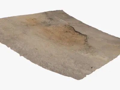Damaged Road Low-poly 3D model