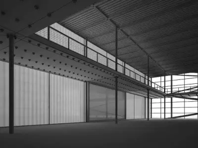 Modern Hall 3D model