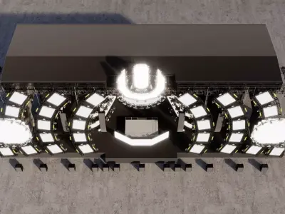 Ultra Music Festival 2014 Stage 3D model