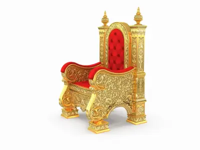  Royal Throne Chair - High-Quality 3d model 